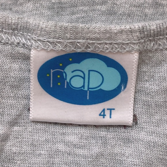 Nap Gray Racoon Design Pajama Set - 4T - Picture 3 of 9